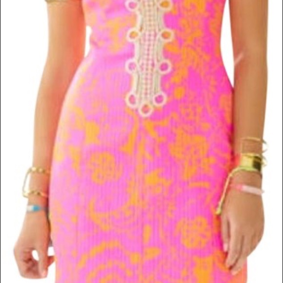 Lilly Pulitzer size 0 Alexa Sleeveless High Collar Dress - Picture 3 of 15